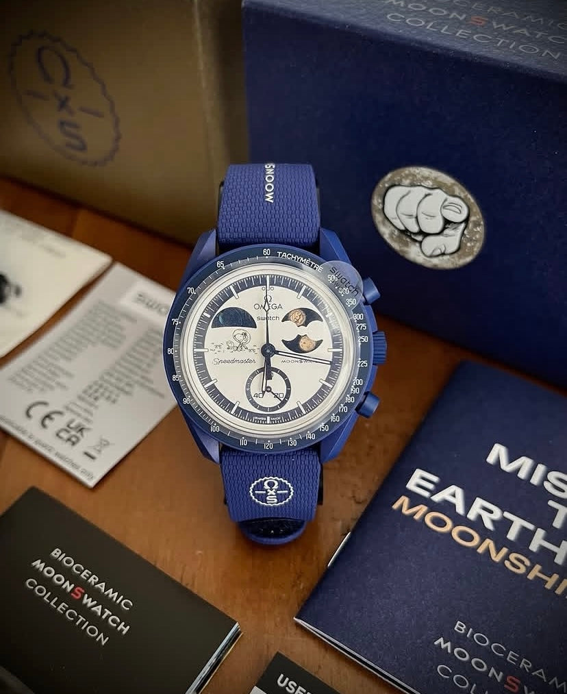 Omega x swatch MOONSHINE GOLD BLU