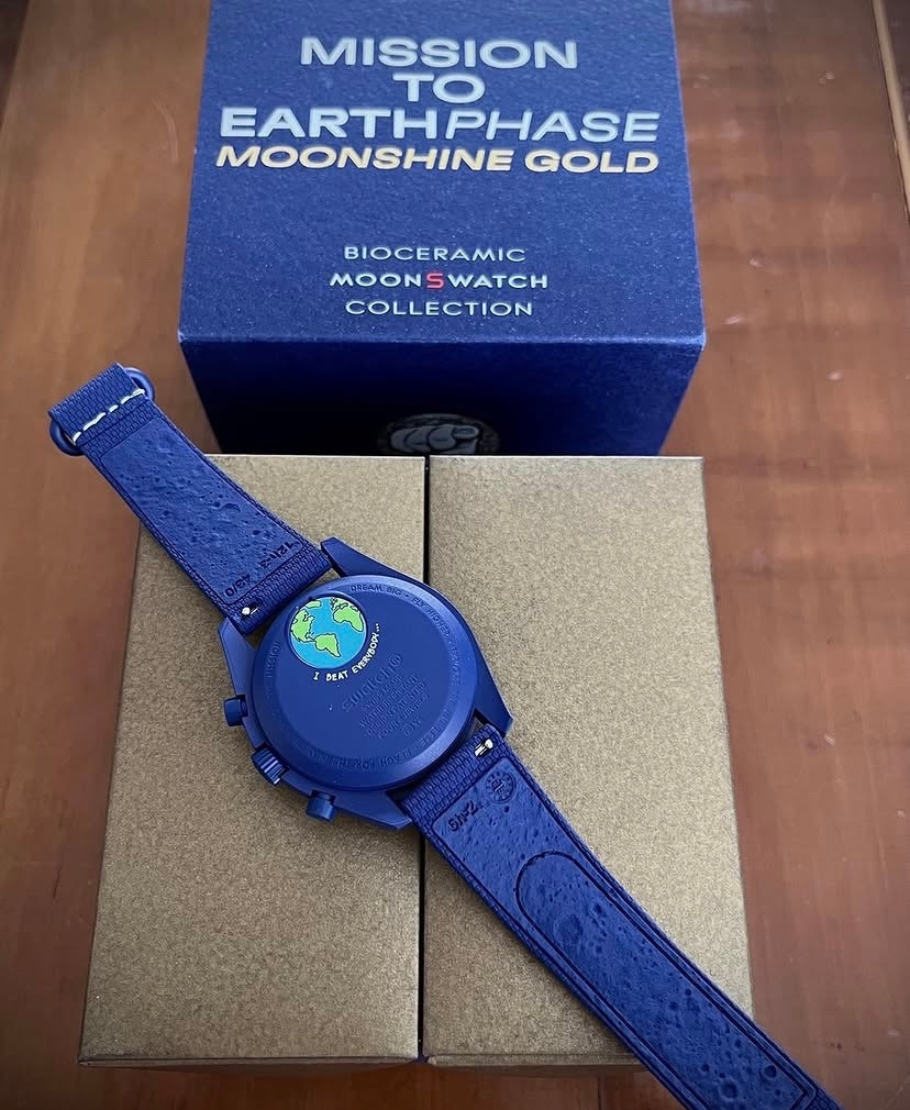 Omega x swatch MOONSHINE GOLD BLU