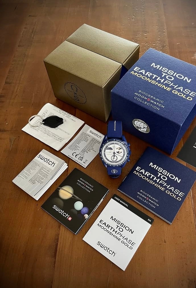 Omega x swatch MOONSHINE GOLD BLU