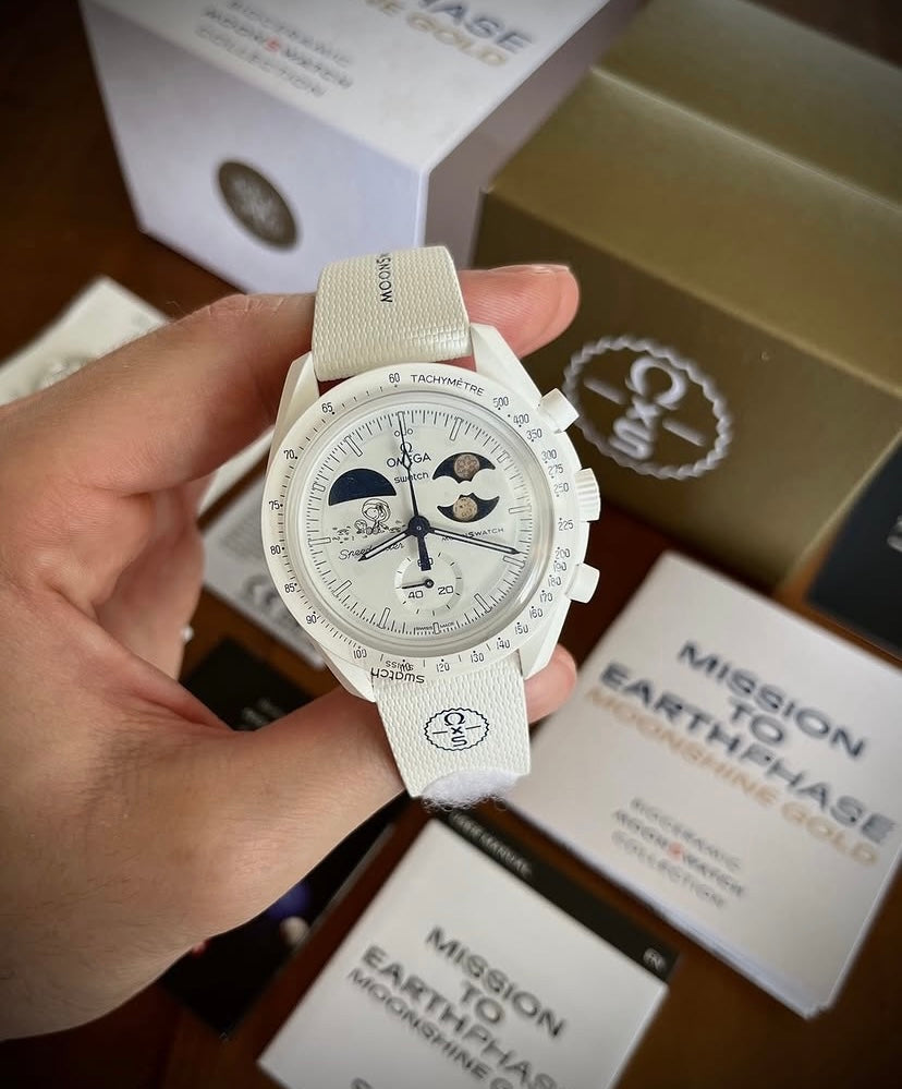 Omega x Swatch MOONSHINE GOLD BIANCO