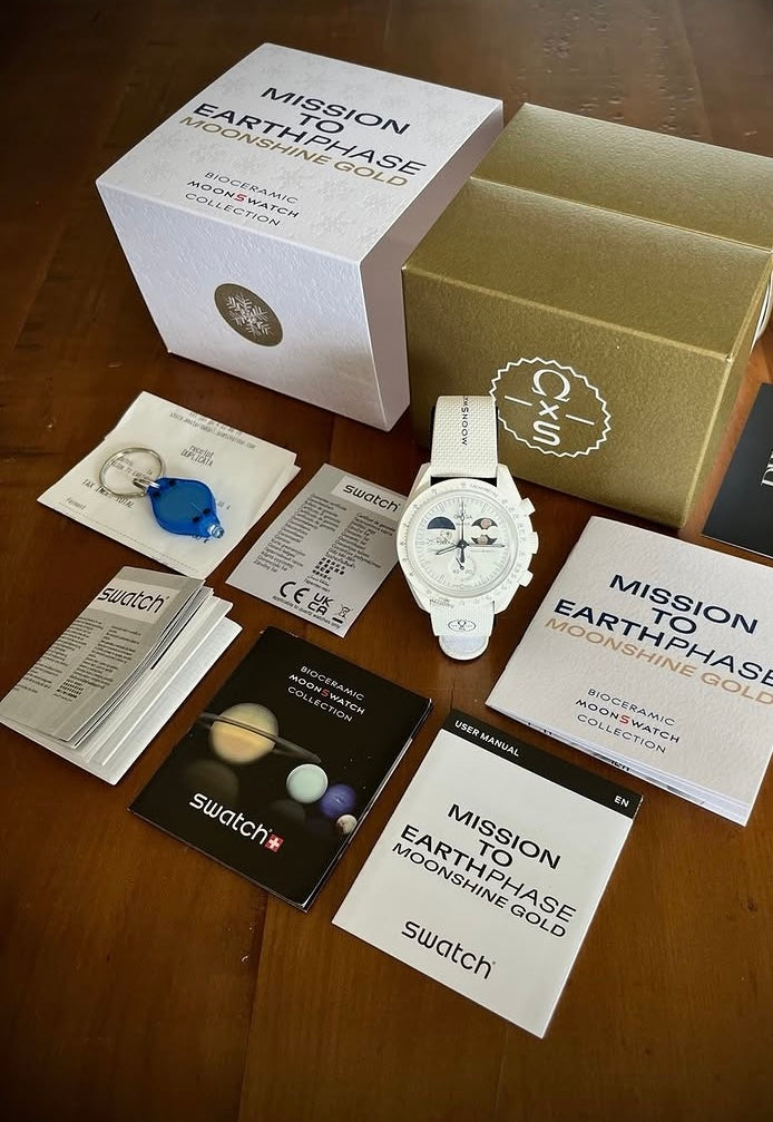 Omega x Swatch MOONSHINE GOLD BIANCO
